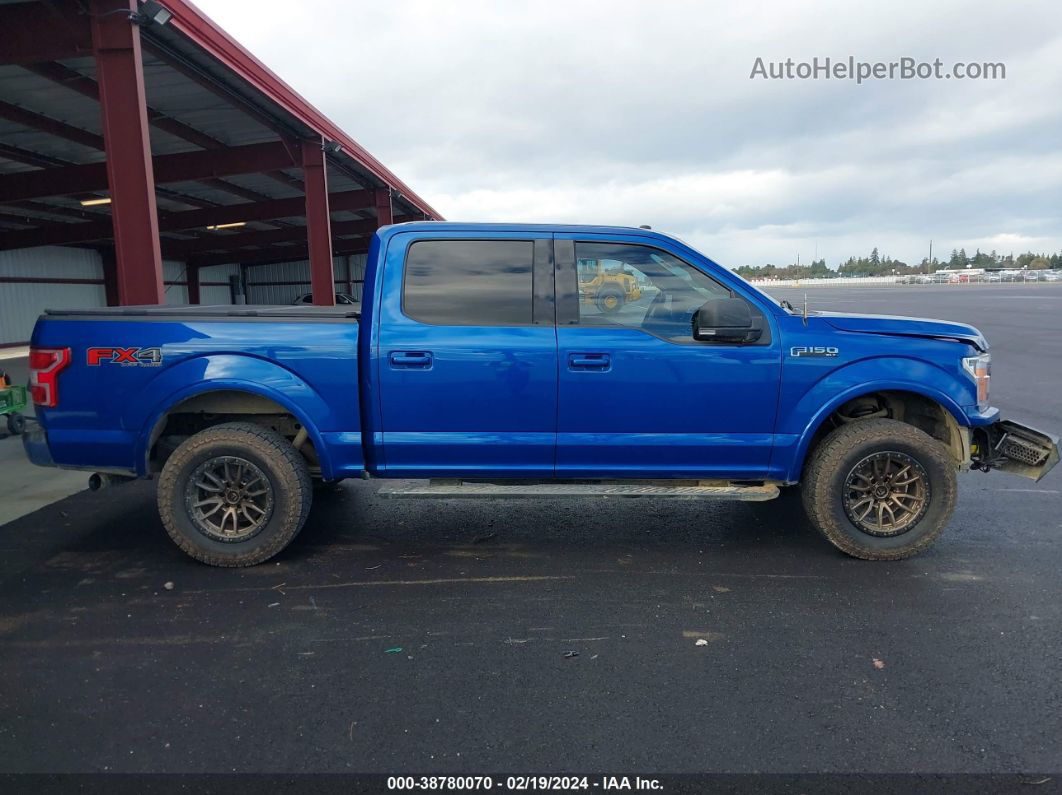 2018 Ford F-150 Xlt Blue vin: 1FTEW1EG8JKD35545