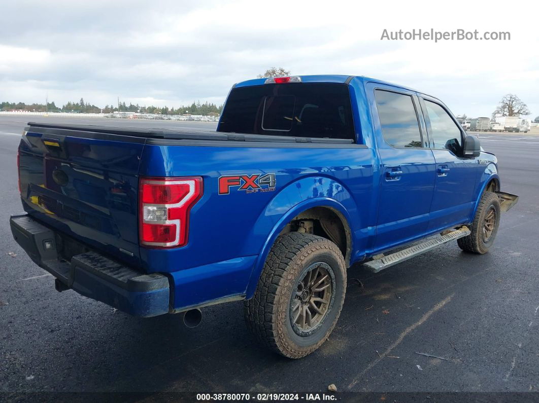 2018 Ford F-150 Xlt Blue vin: 1FTEW1EG8JKD35545