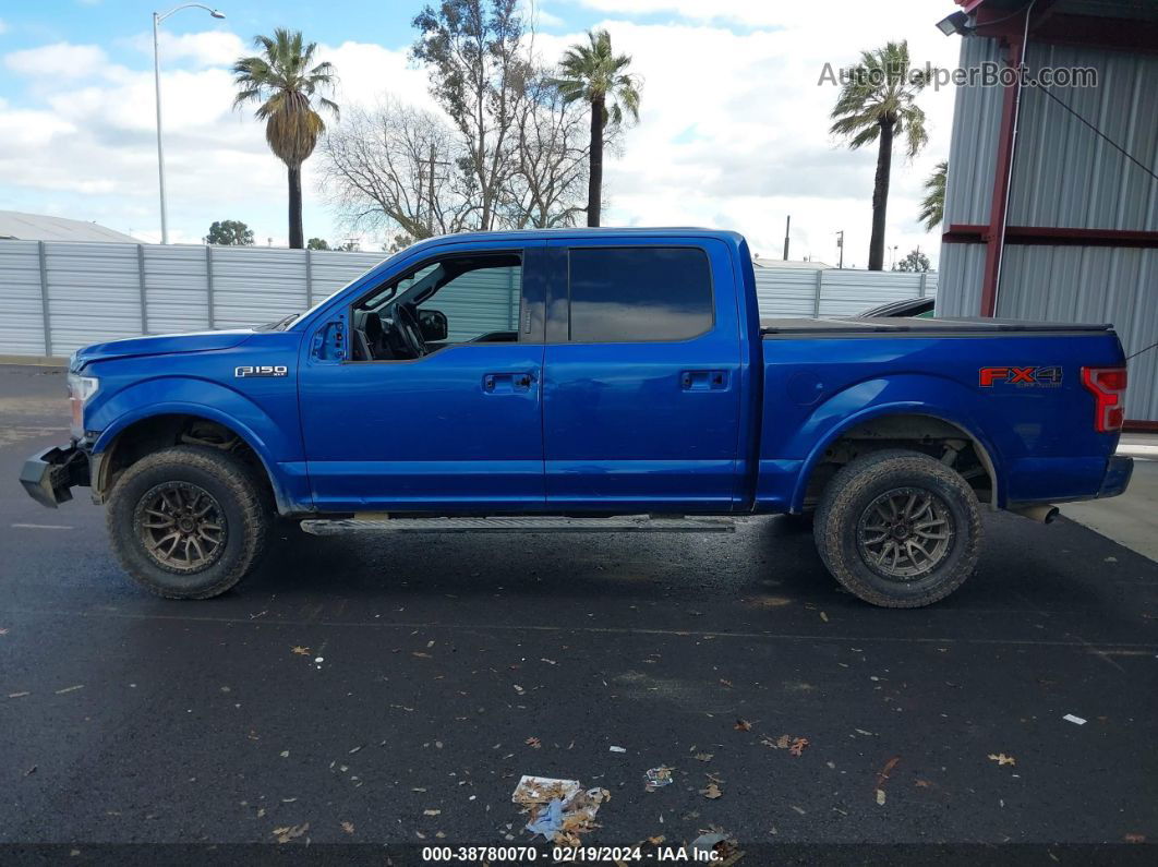 2018 Ford F-150 Xlt Blue vin: 1FTEW1EG8JKD35545