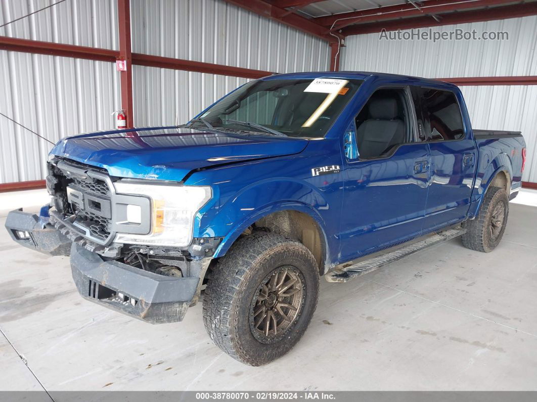 2018 Ford F-150 Xlt Blue vin: 1FTEW1EG8JKD35545