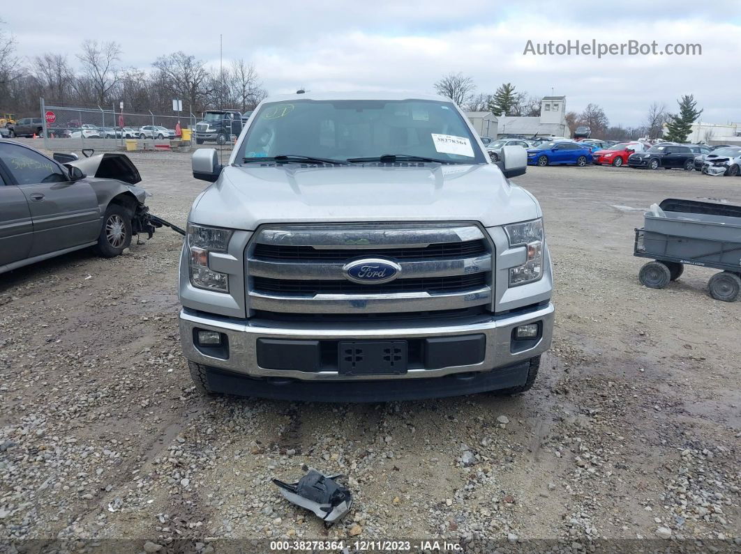 2017 Ford F-150 Lariat Silver vin: 1FTEW1EG9HFB67420