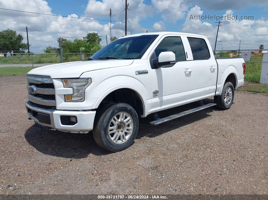 2017 Ford F-150 King Ranch White vin: 1FTEW1EG9HFC88688