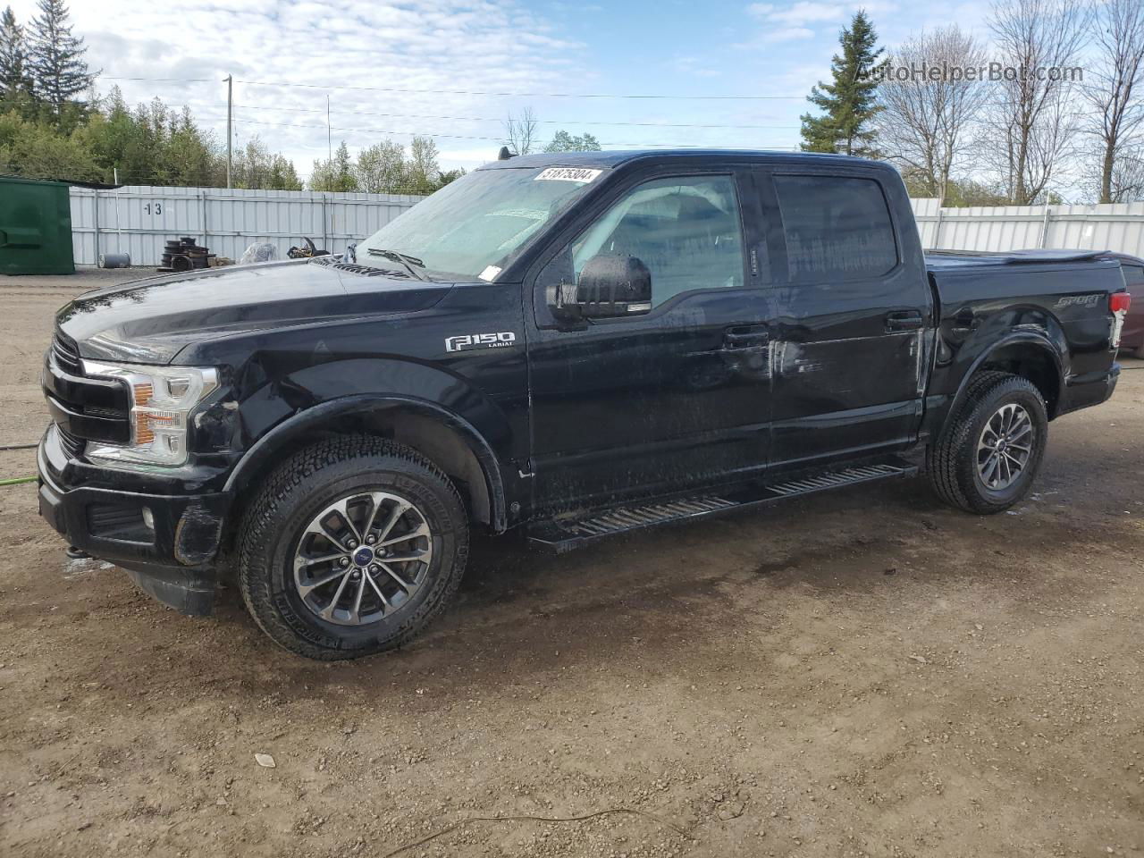 2018 Ford F150 Supercrew Black vin: 1FTEW1EG9JKE26744