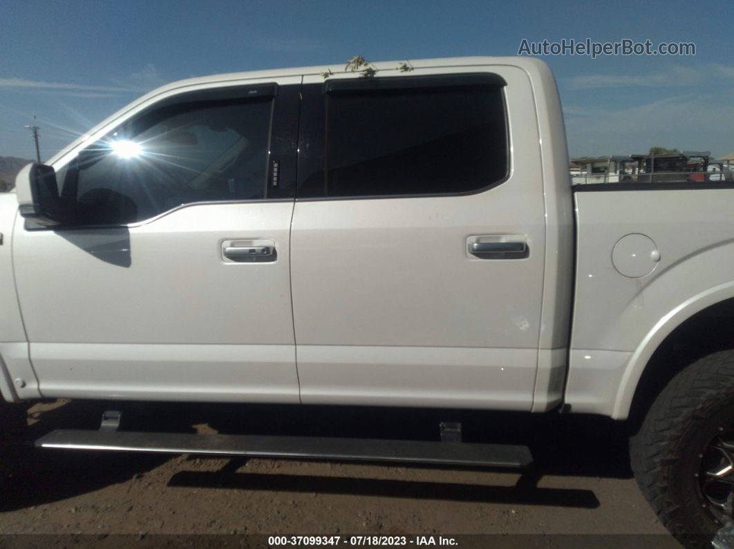 2019 Ford F-150 Limited White vin: 1FTEW1EG9KFB98450