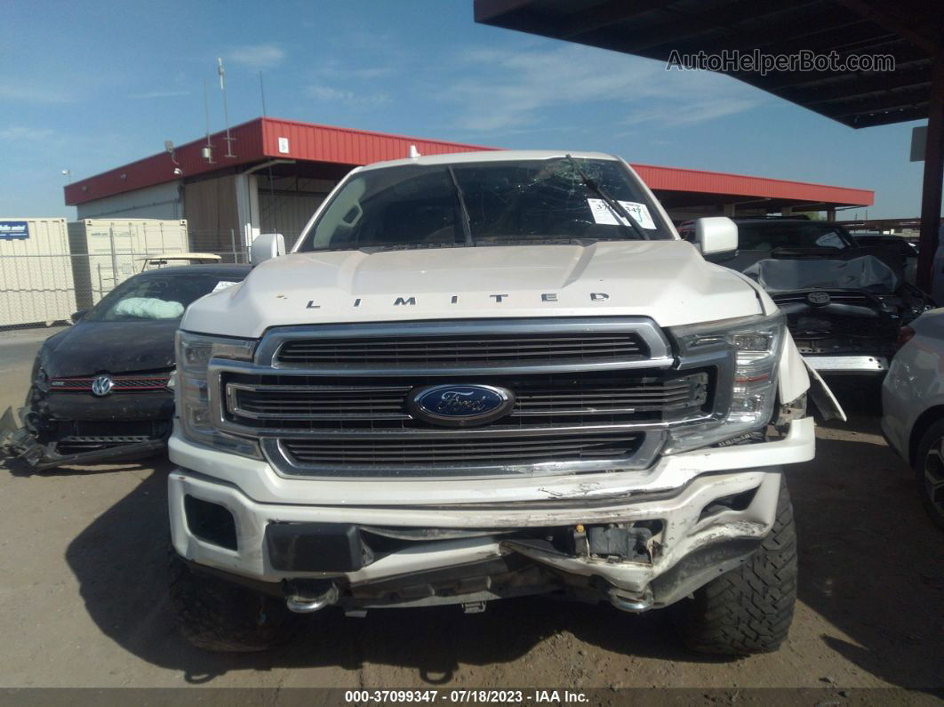 2019 Ford F-150 Limited White vin: 1FTEW1EG9KFB98450