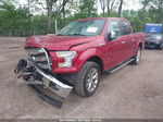 2017 Ford F-150 Lariat Burgundy vin: 1FTEW1EGXHFA44418