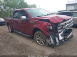 2017 Ford F-150 Lariat Burgundy vin: 1FTEW1EGXHFA44418