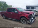 2017 Ford F-150 Lariat Burgundy vin: 1FTEW1EGXHFA44418