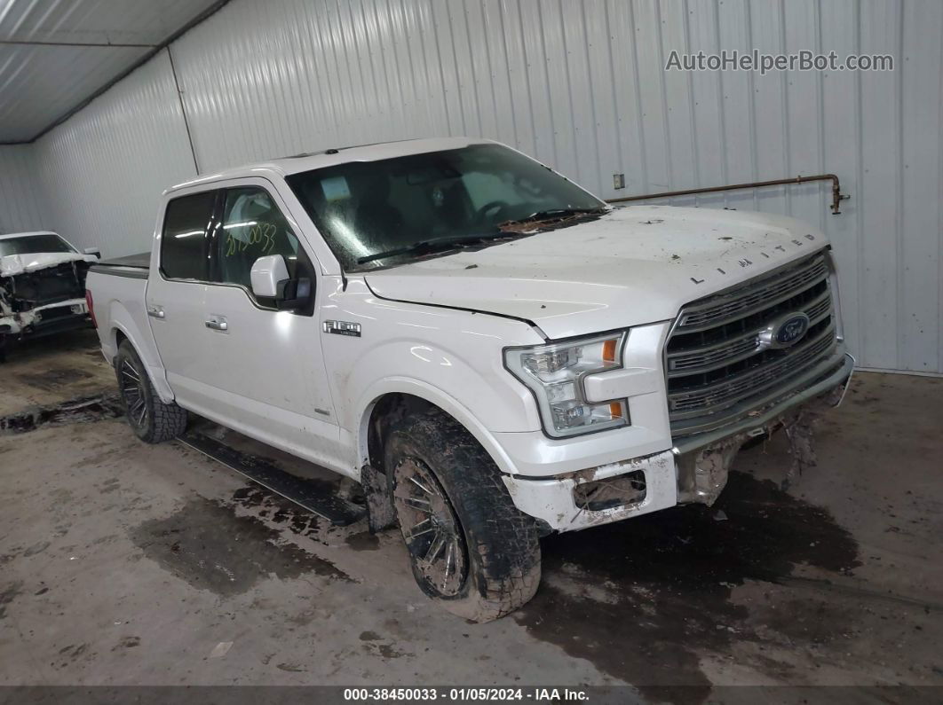 2017 Ford F-150 Limited White vin: 1FTEW1EGXHFB10532