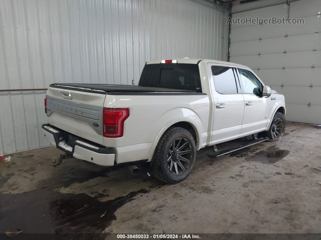 2017 Ford F-150 Limited White vin: 1FTEW1EGXHFB10532