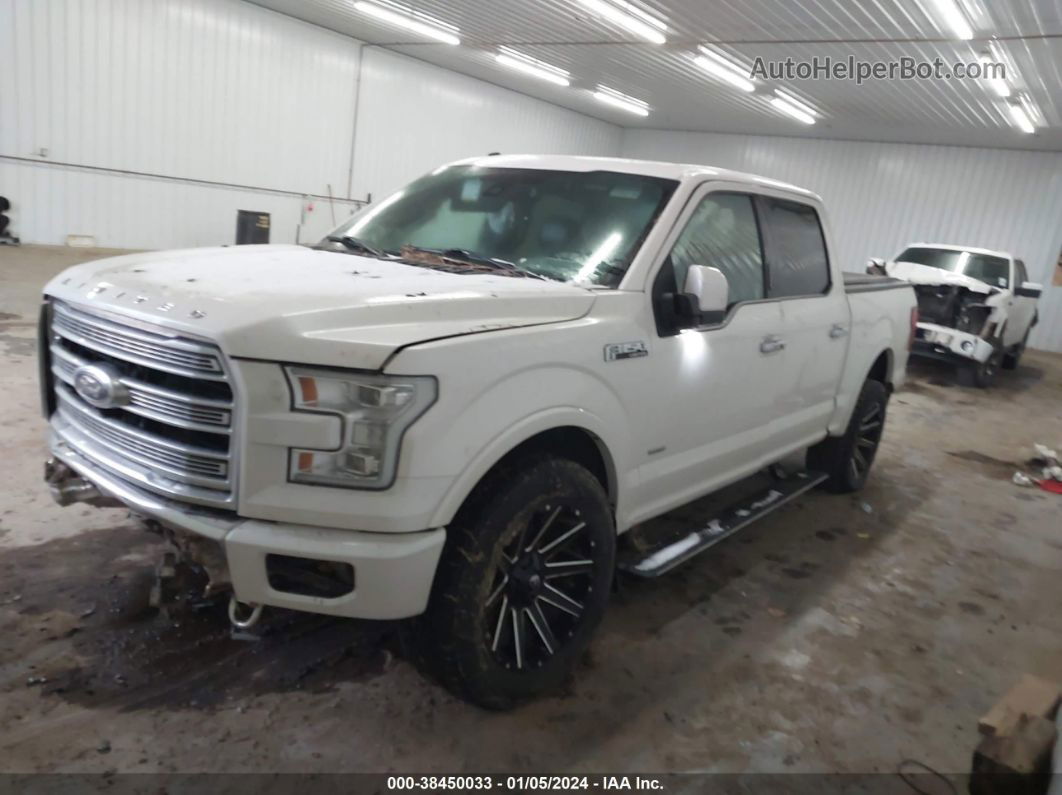 2017 Ford F-150 Limited White vin: 1FTEW1EGXHFB10532