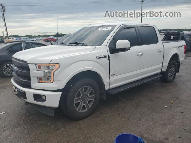 2017 Ford F150 Supercrew White vin: 1FTEW1EGXHFB53591