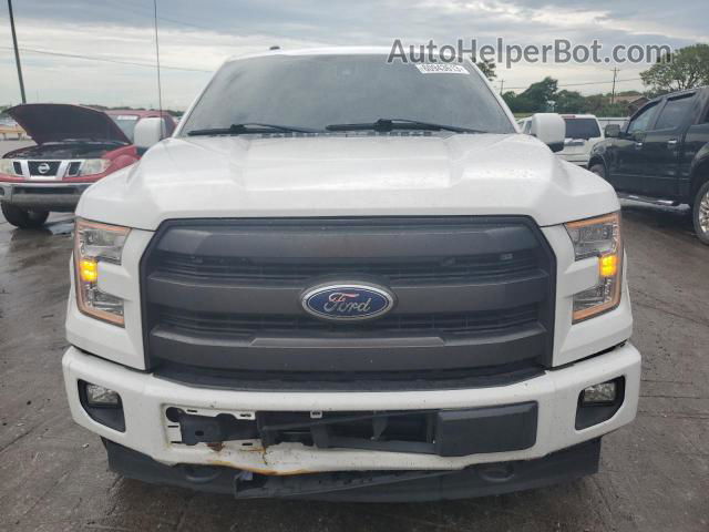 2017 Ford F150 Supercrew White vin: 1FTEW1EGXHFB53591