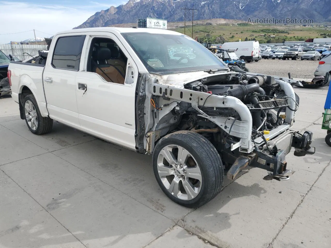 2017 Ford F150 Supercrew White vin: 1FTEW1EGXHFB83609