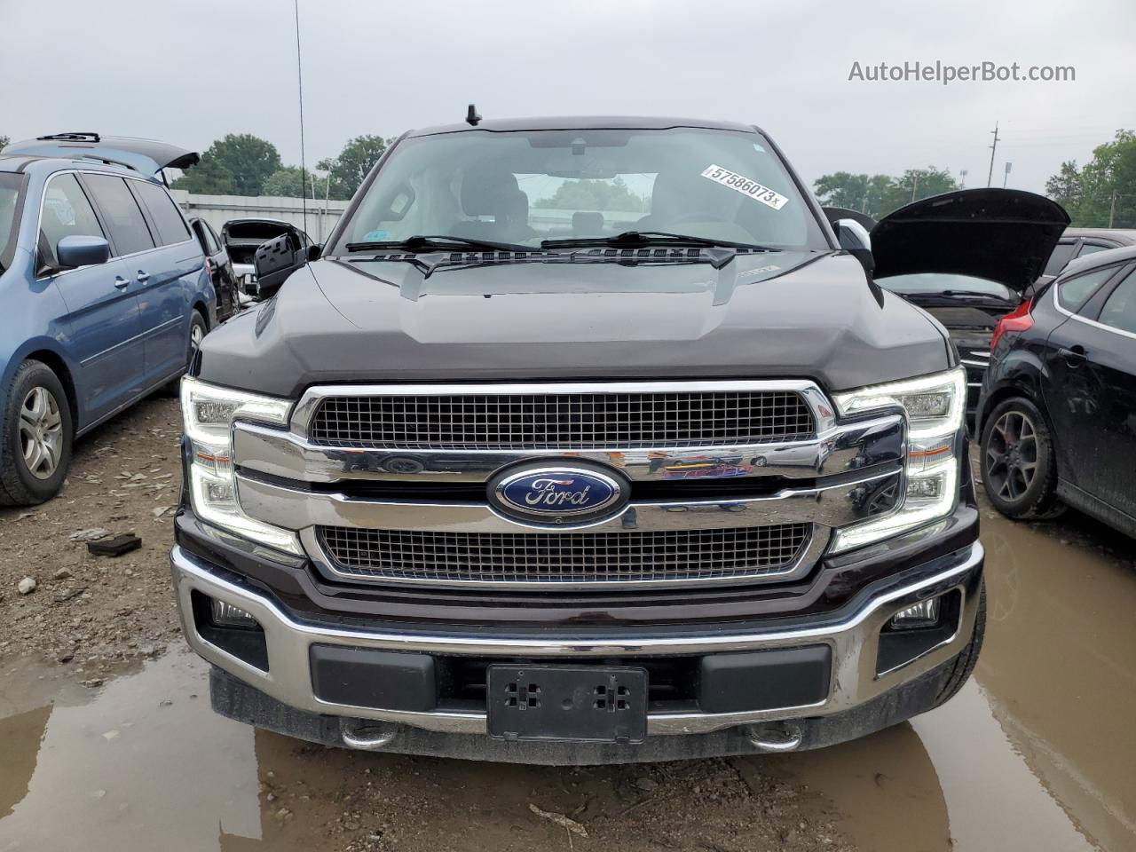 2018 Ford F150 Supercrew Brown vin: 1FTEW1EGXJFA59121