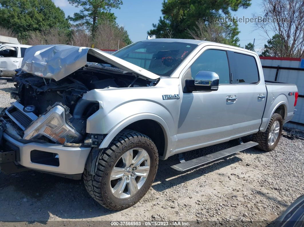 2018 Ford F-150 Xl/xlt/lariat Silver vin: 1FTEW1EGXJFA76811