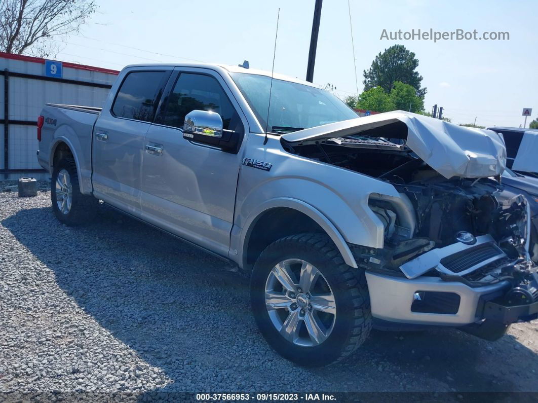 2018 Ford F-150 Xl/xlt/lariat Silver vin: 1FTEW1EGXJFA76811