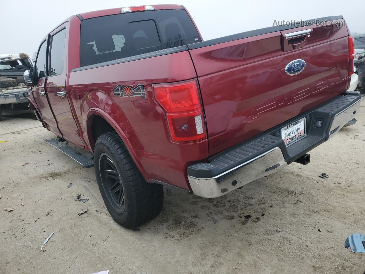 2018 Ford F150 Supercrew Red vin: 1FTEW1EGXJFB06311