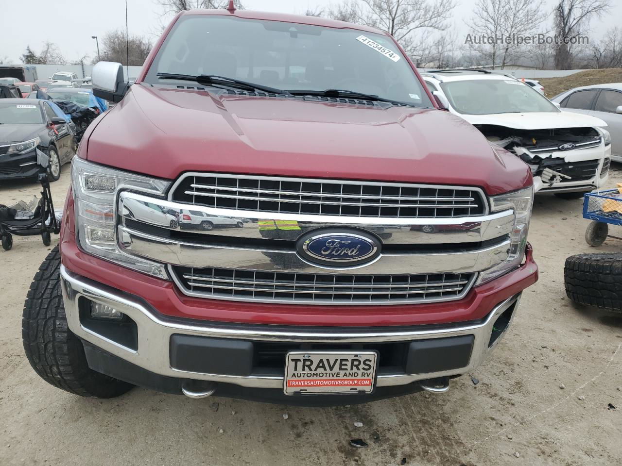 2018 Ford F150 Supercrew Red vin: 1FTEW1EGXJFB06311