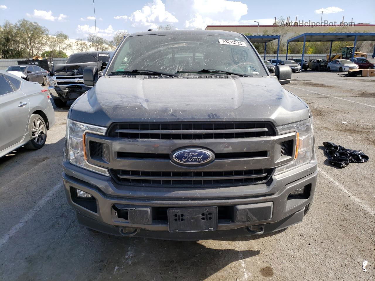 2018 Ford F150 Supercrew Gray vin: 1FTEW1EGXJFD85629