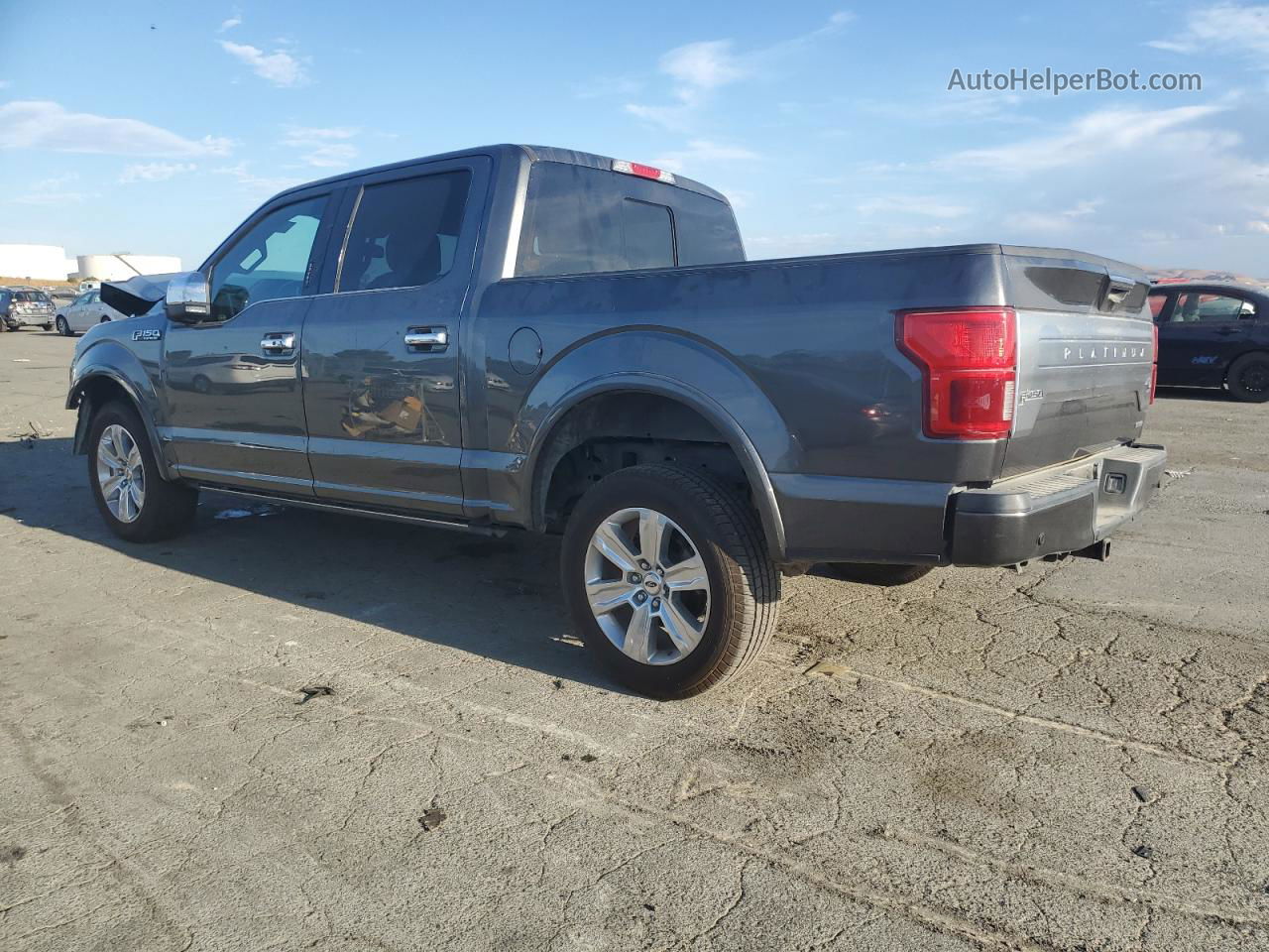 2018 Ford F150 Supercrew Gray vin: 1FTEW1EGXJFE49104