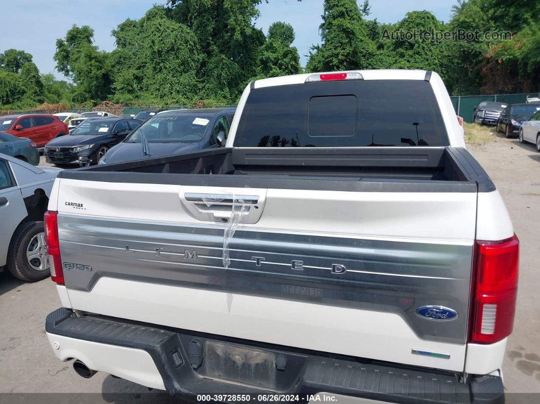 2019 Ford F-150 Limited White vin: 1FTEW1EGXKFA15430