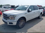 2019 Ford F-150 Limited White vin: 1FTEW1EGXKFA15430