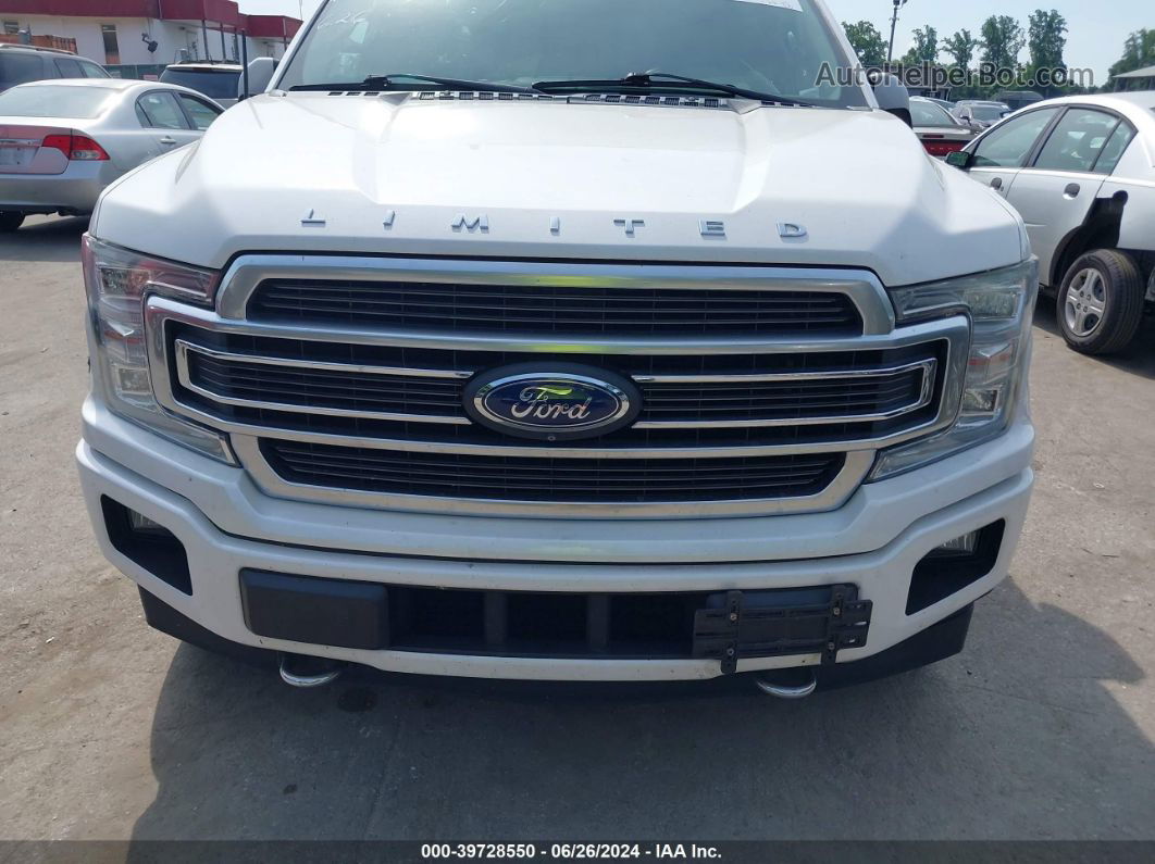 2019 Ford F-150 Limited White vin: 1FTEW1EGXKFA15430