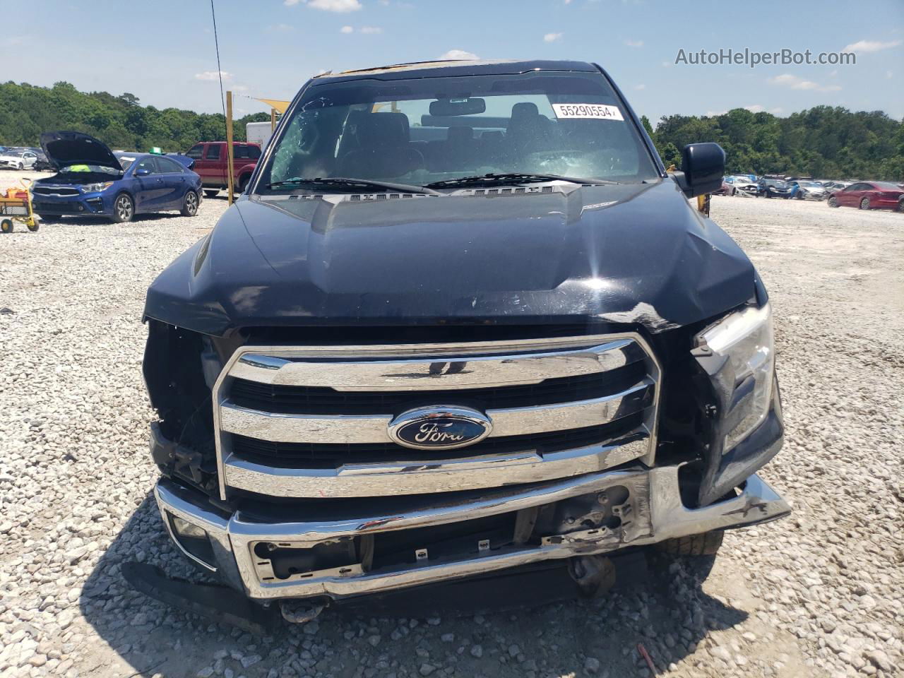 2017 Ford F150 Supercrew Black vin: 1FTEW1EP0HFB50926