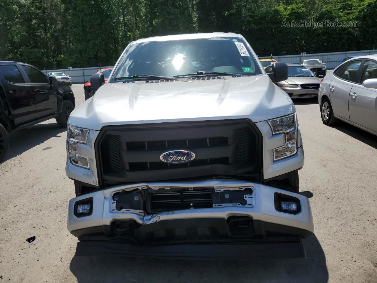 2017 Ford F150 Supercrew Silver vin: 1FTEW1EP0HFC76736