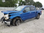 2017 Ford F150 Supercrew Blue vin: 1FTEW1EP0HKC58048