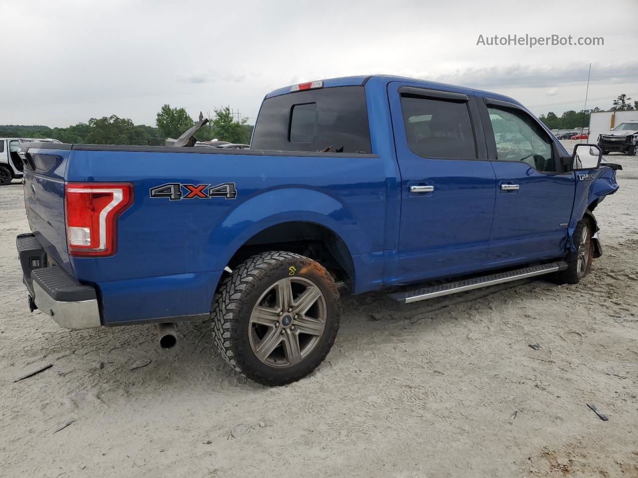 2017 Ford F150 Supercrew Blue vin: 1FTEW1EP0HKC58048