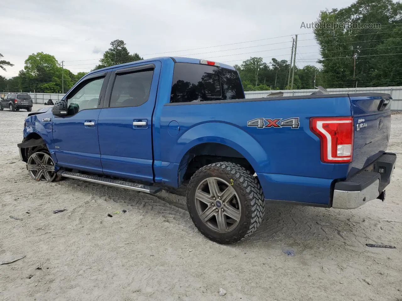 2017 Ford F150 Supercrew Blue vin: 1FTEW1EP0HKC58048