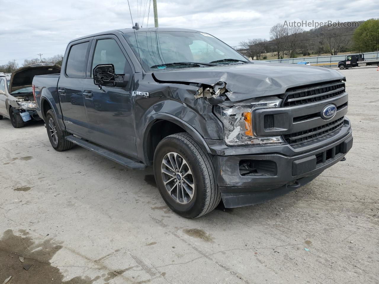 2018 Ford F150 Supercrew Gray vin: 1FTEW1EP0JFA29707