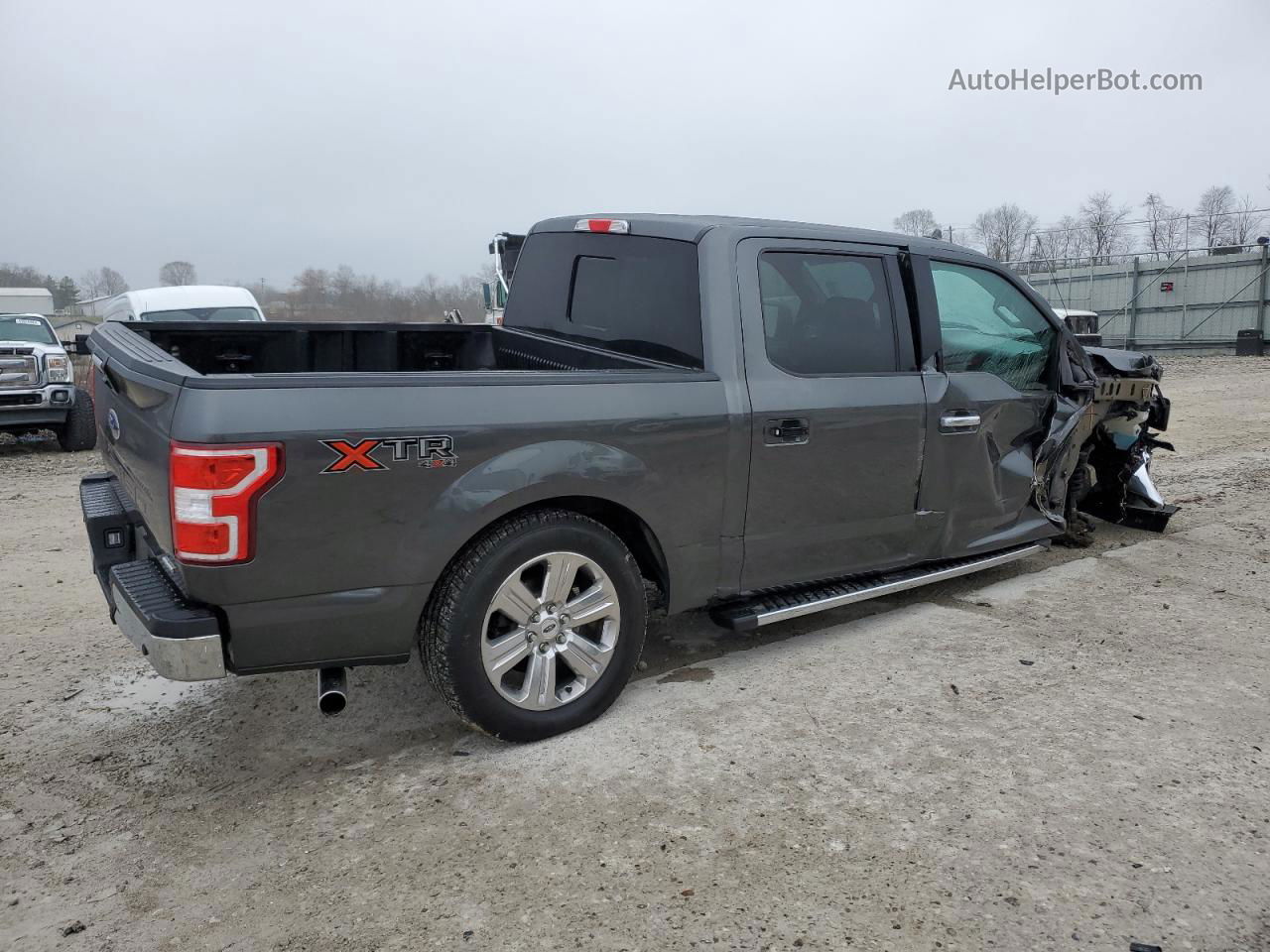 2018 Ford F150 Supercrew Gray vin: 1FTEW1EP0JFA37757