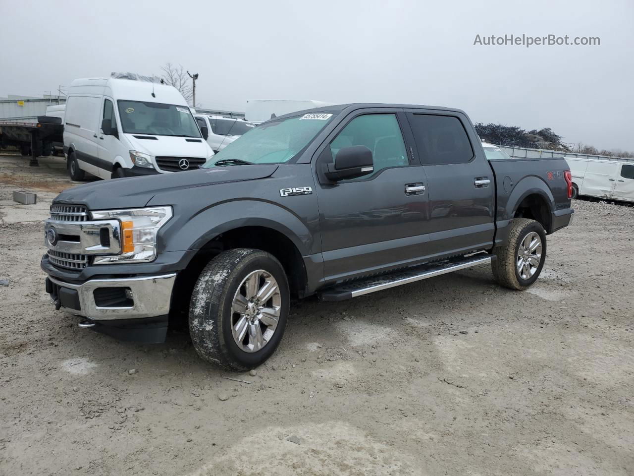 2018 Ford F150 Supercrew Gray vin: 1FTEW1EP0JFA37757