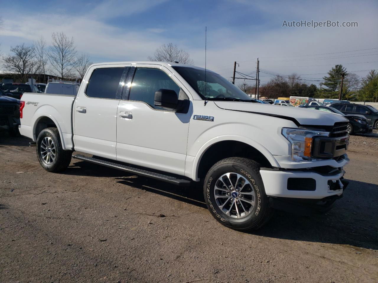 2018 Ford F150 Supercrew Белый vin: 1FTEW1EP0JFD26508