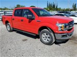 2018 Ford F150 Supercrew Red vin: 1FTEW1EP0JFD54504