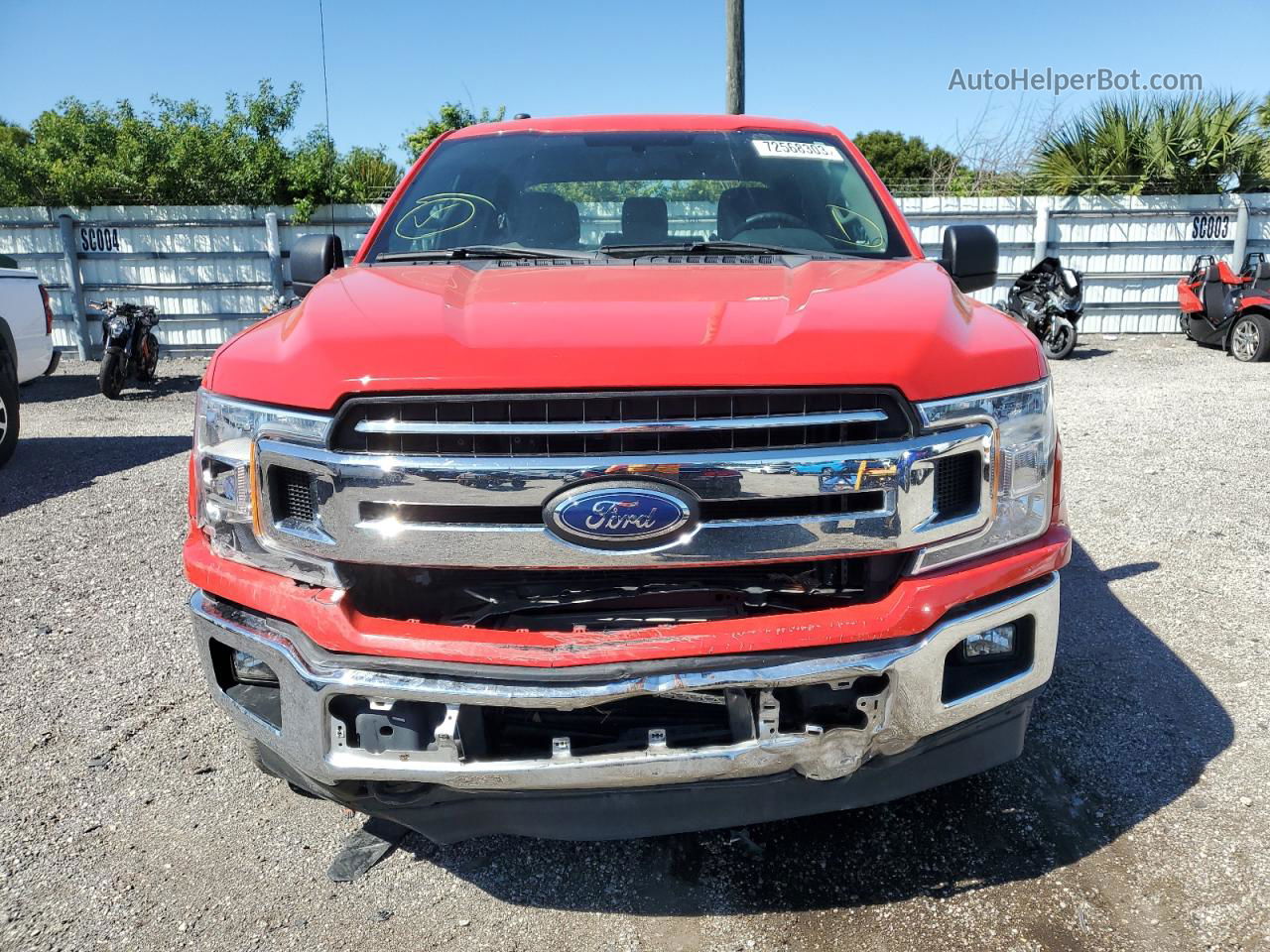 2018 Ford F150 Supercrew Red vin: 1FTEW1EP0JFD54504