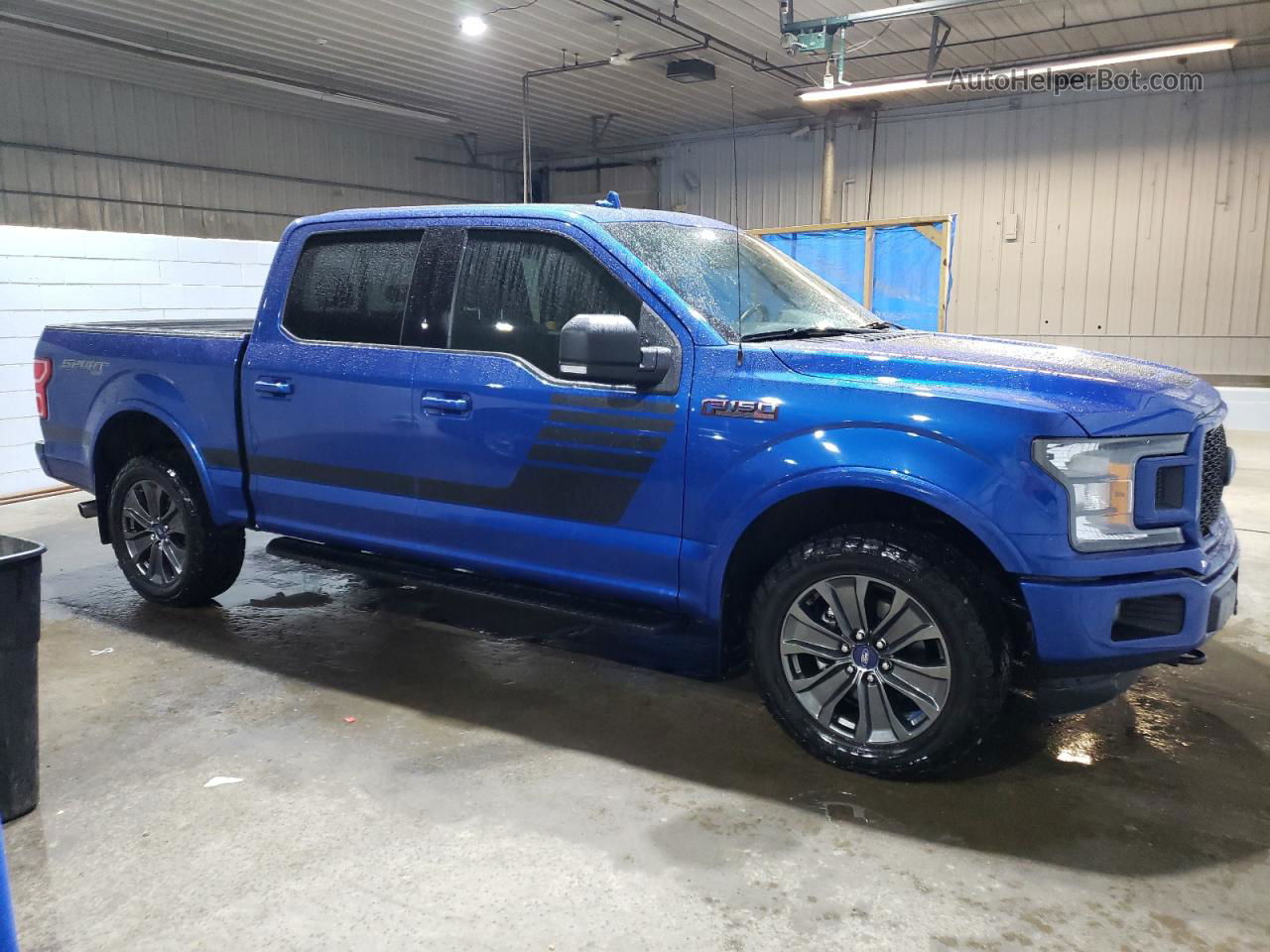 2018 Ford F150 Supercrew Blue vin: 1FTEW1EP0JFD92363