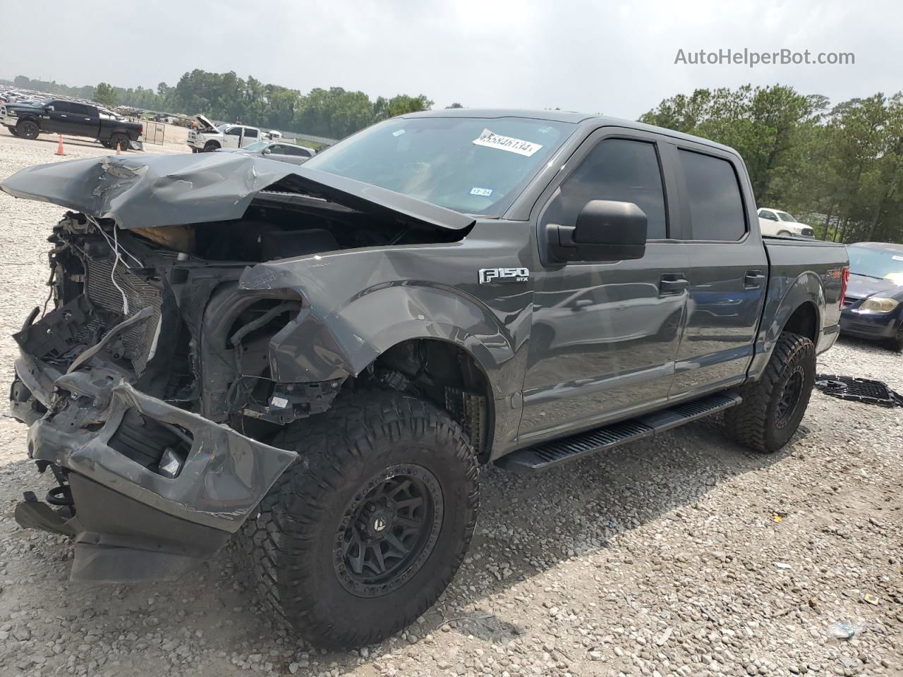 2018 Ford F150 Supercrew Black vin: 1FTEW1EP0JFE46504