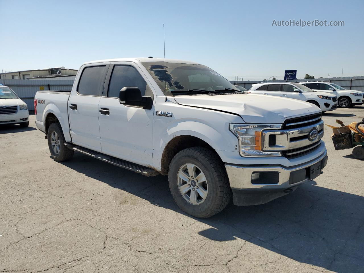 2018 Ford F150 Supercrew White vin: 1FTEW1EP0JKD11353