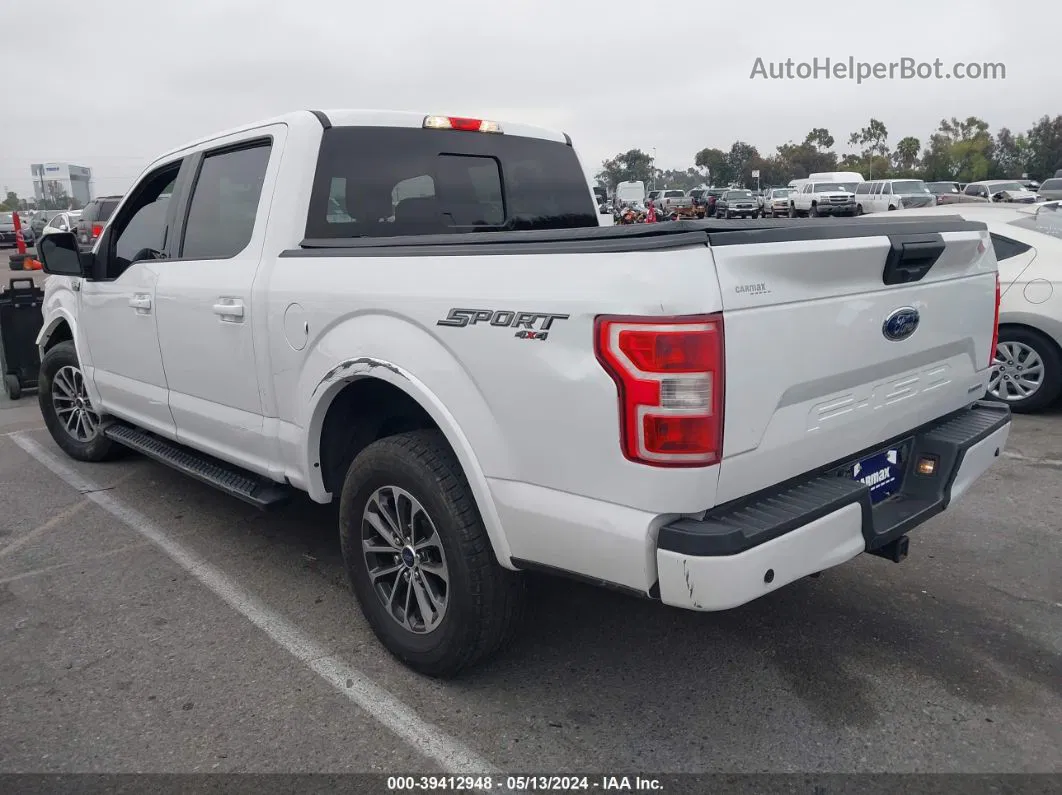 2019 Ford F-150 Xlt White vin: 1FTEW1EP0KFD44623