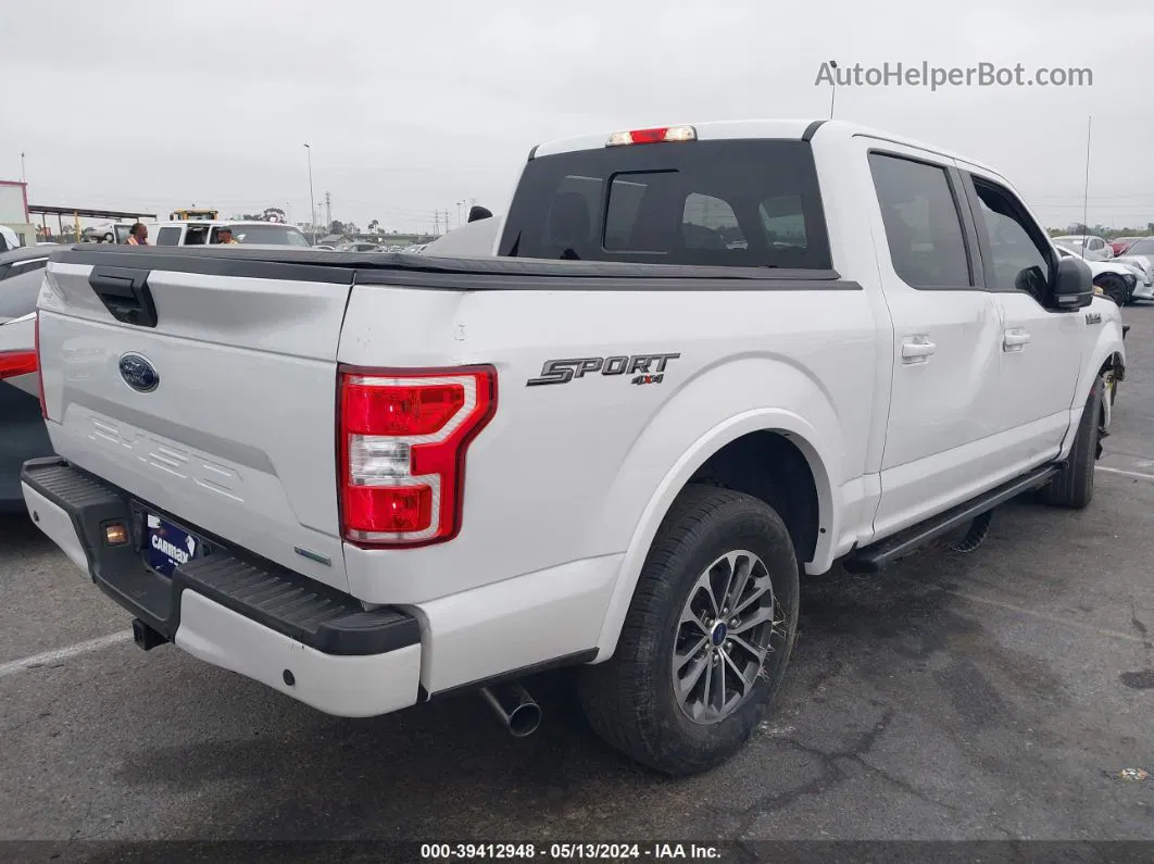 2019 Ford F-150 Xlt White vin: 1FTEW1EP0KFD44623