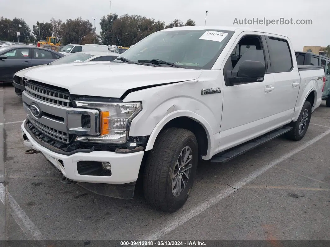 2019 Ford F-150 Xlt White vin: 1FTEW1EP0KFD44623