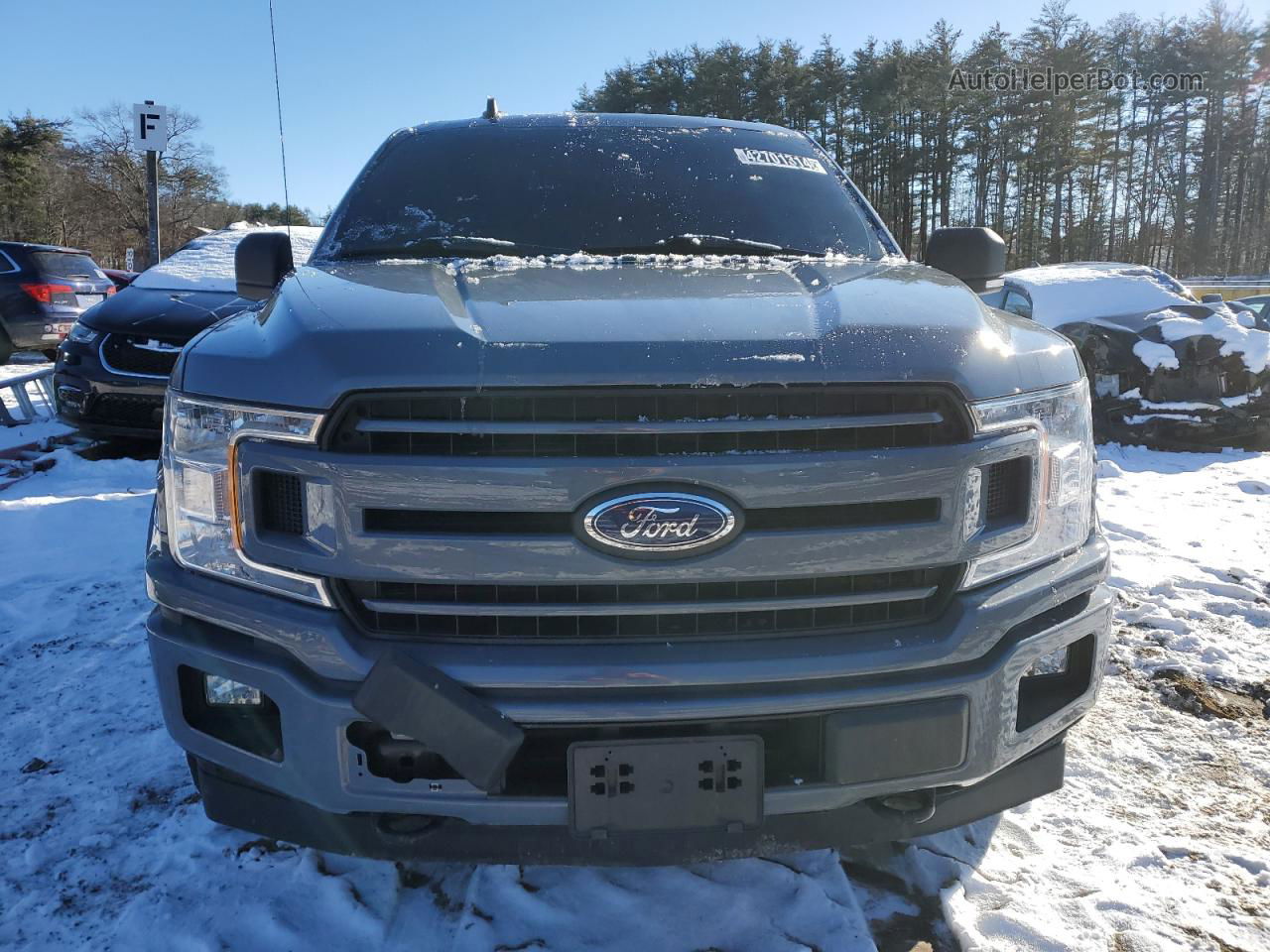 2020 Ford F150 Supercrew Gray vin: 1FTEW1EP0LKD72656