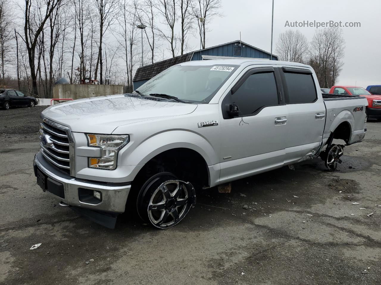 2017 Ford F150 Supercrew Silver vin: 1FTEW1EP1HFA17625