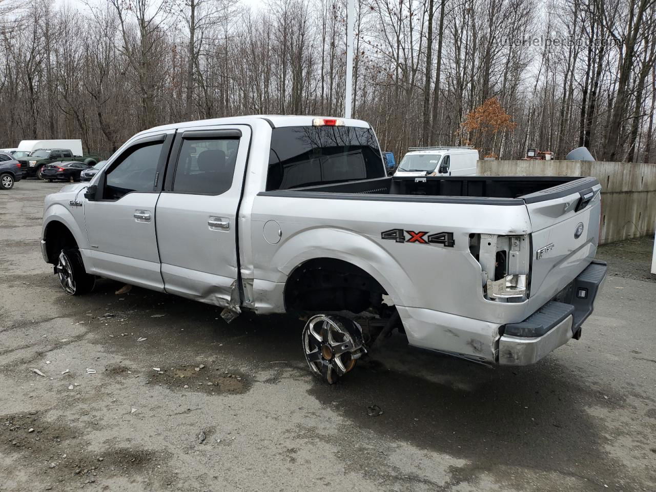 2017 Ford F150 Supercrew Silver vin: 1FTEW1EP1HFA17625