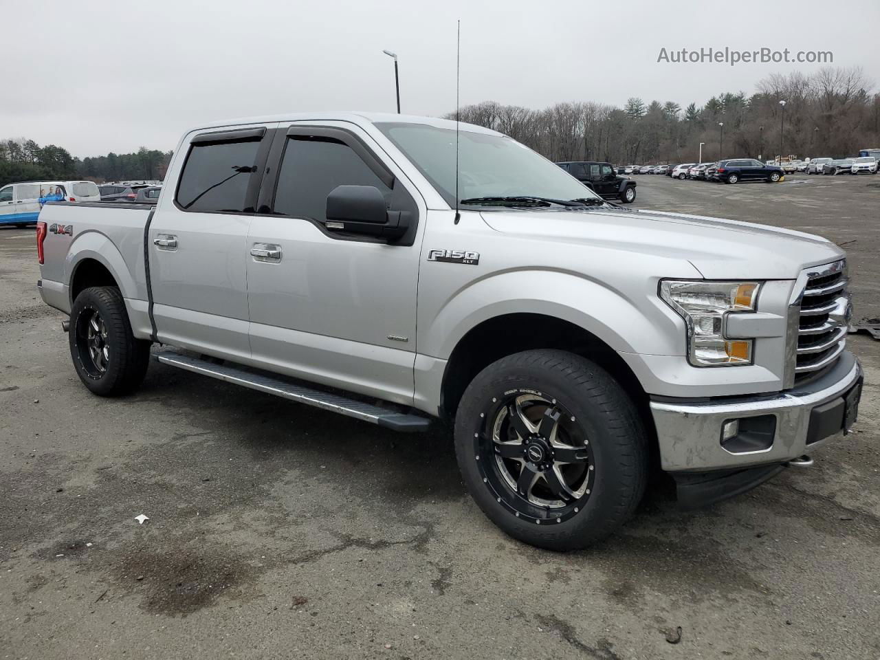 2017 Ford F150 Supercrew Silver vin: 1FTEW1EP1HFA17625