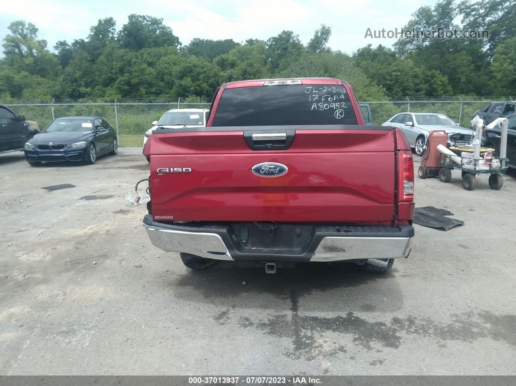 2017 Ford F-150 Xl/xlt/lariat Red vin: 1FTEW1EP1HFA80952